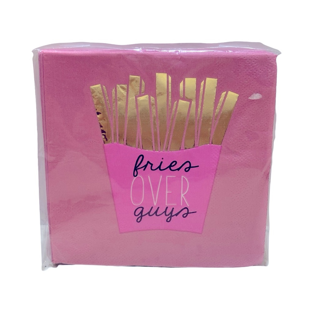 Nordstrom Pink and Gold Fries Over Guys Napkins